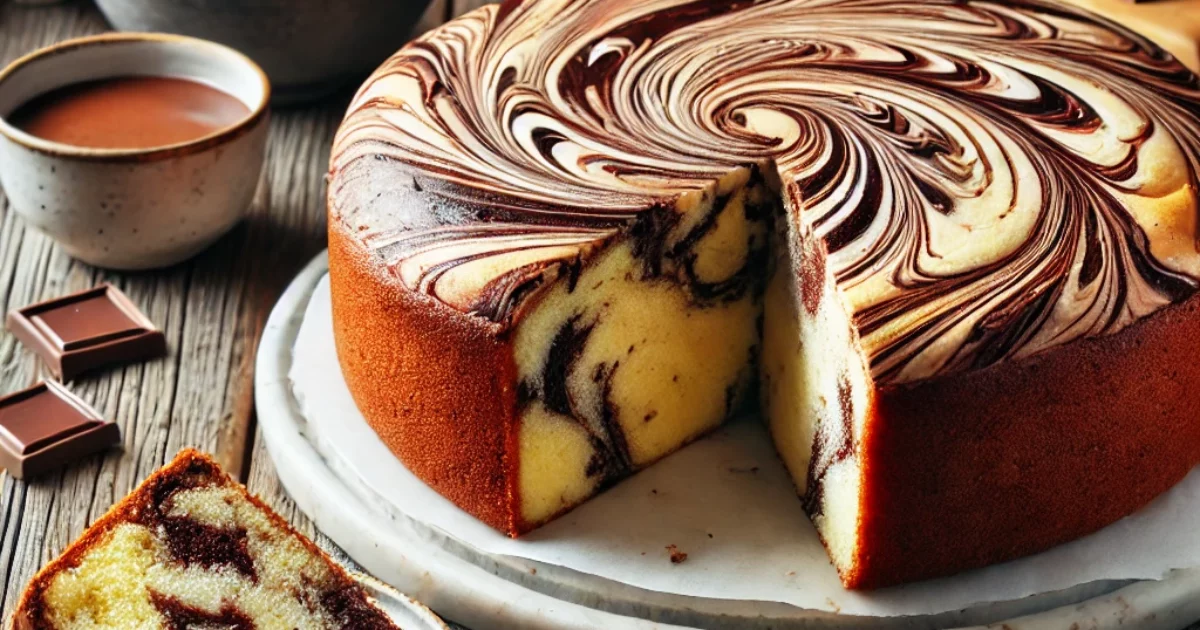עוגת שיש מעלפת עם סוד מתכון מדהים