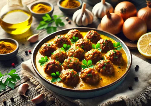 קציצות בשר ברוטב צהוב משגע