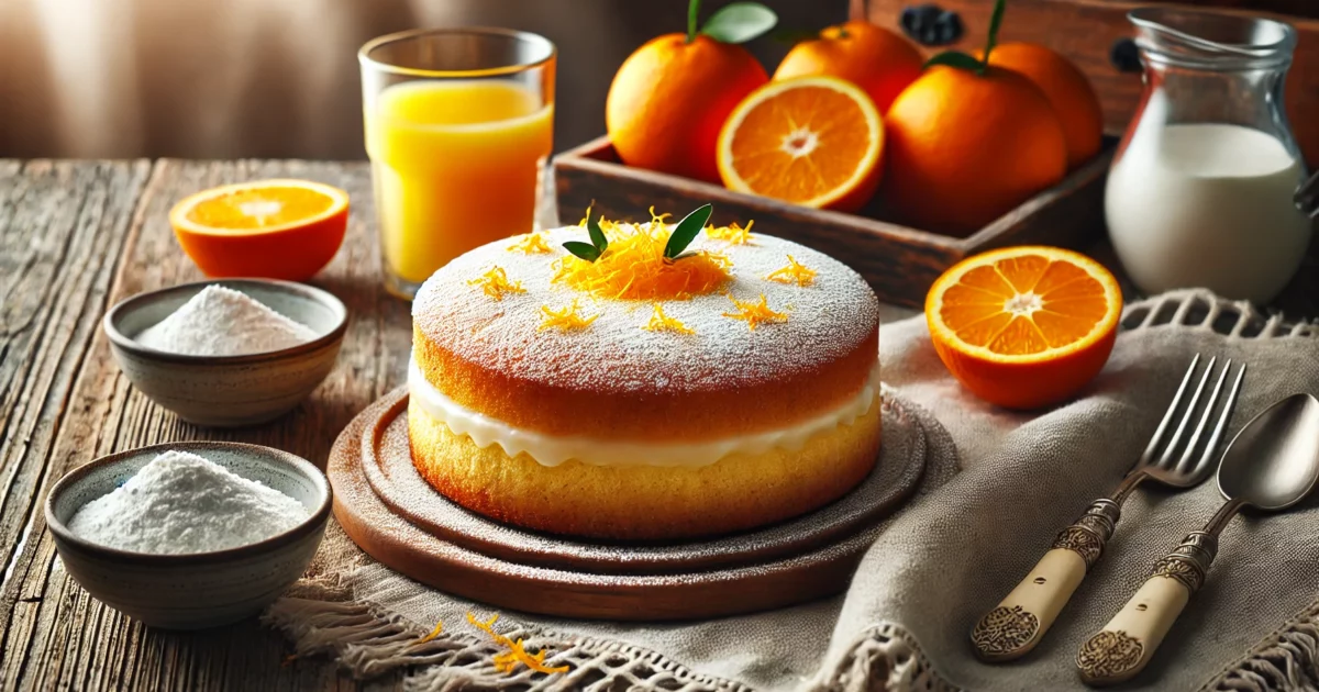 עוגת תפוזים מדהימה עם אינסטנט פודינג