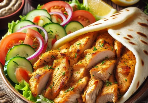 שווארמה חזה עוף ביתית בתנור שיוצאת חבל"ז