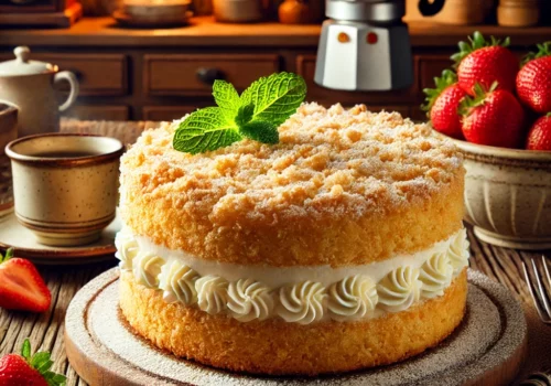 עוגת שמנת פירורים של פעם: קלה להכנה וטעימה בטירוף