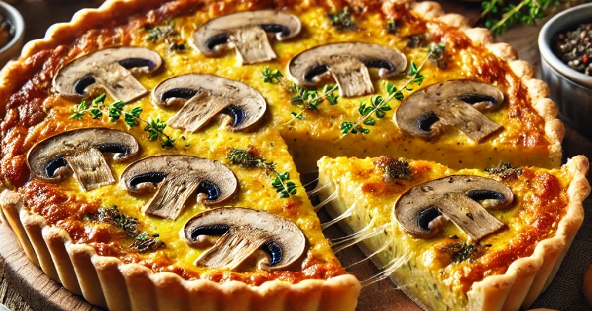 פשטידת פטריות מעלפת חלבית מעולה