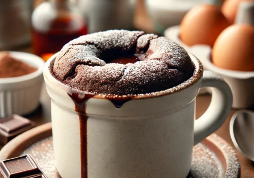 סופלה שוקולד במיקרוגל בלי קמח: קינוח מהיר ומדהים