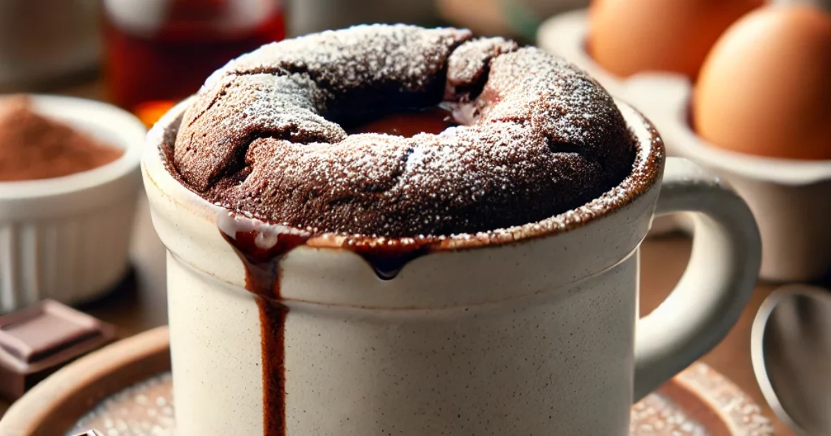 סופלה שוקולד במיקרוגל בלי קמח: קינוח מהיר ומדהים