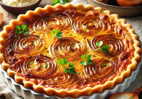 פשטידת בצל מקורמל מושלמת שתמיד מצליחה