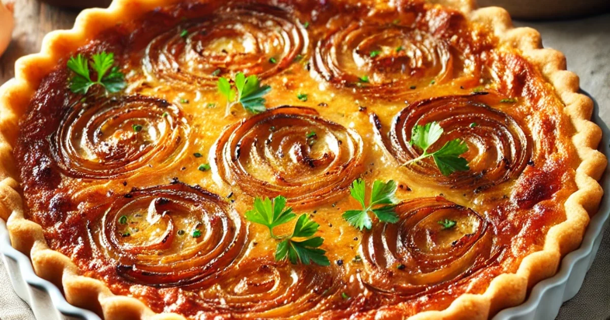 פשטידת בצל מקורמל מושלמת שתמיד מצליחה