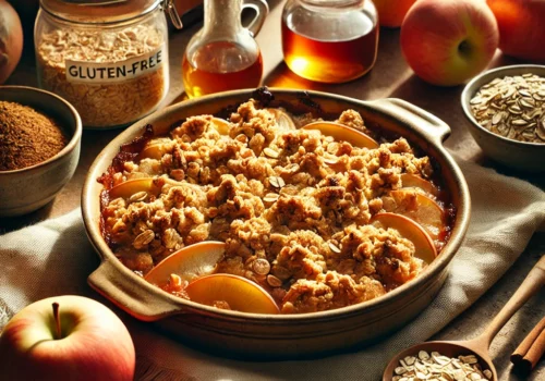 קראמבל תפוחים טבעוני עם שיבולת שועל ללא גלוטן (וואו!)