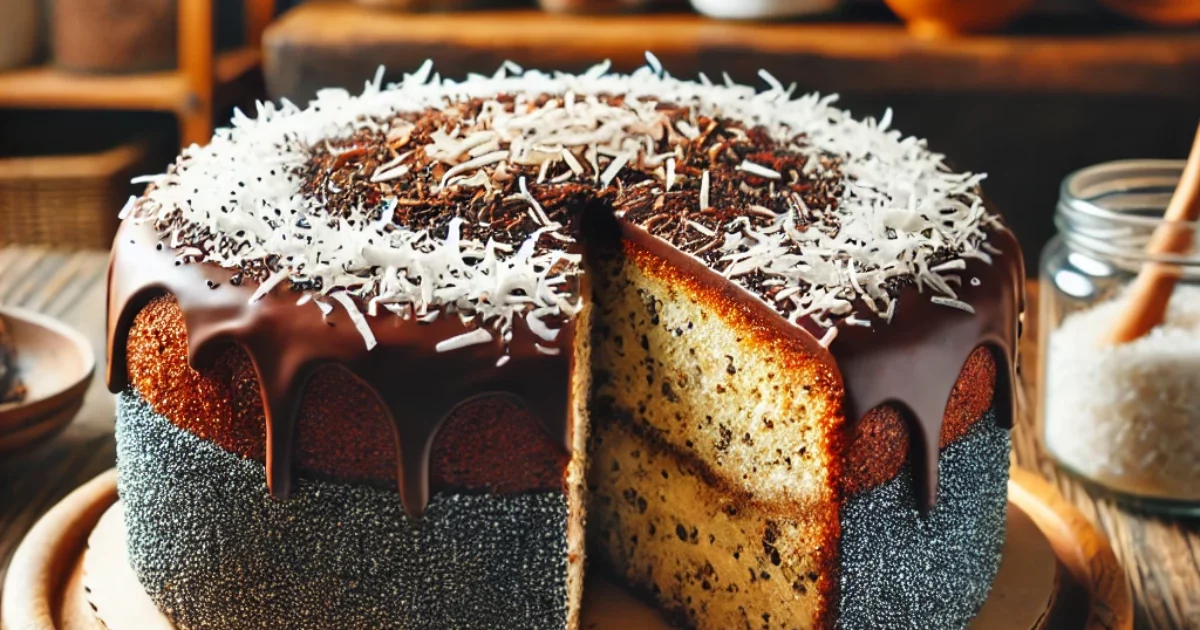 עוגת פרג וקוקוס ללא קמח - מתכון מושלם ומיוחד