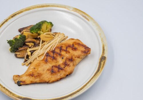 חזה עוף במחבת פסים