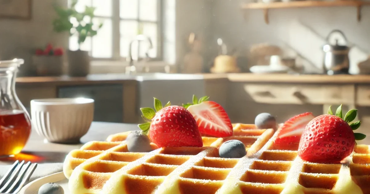 וופל בלגי בלי ביצים