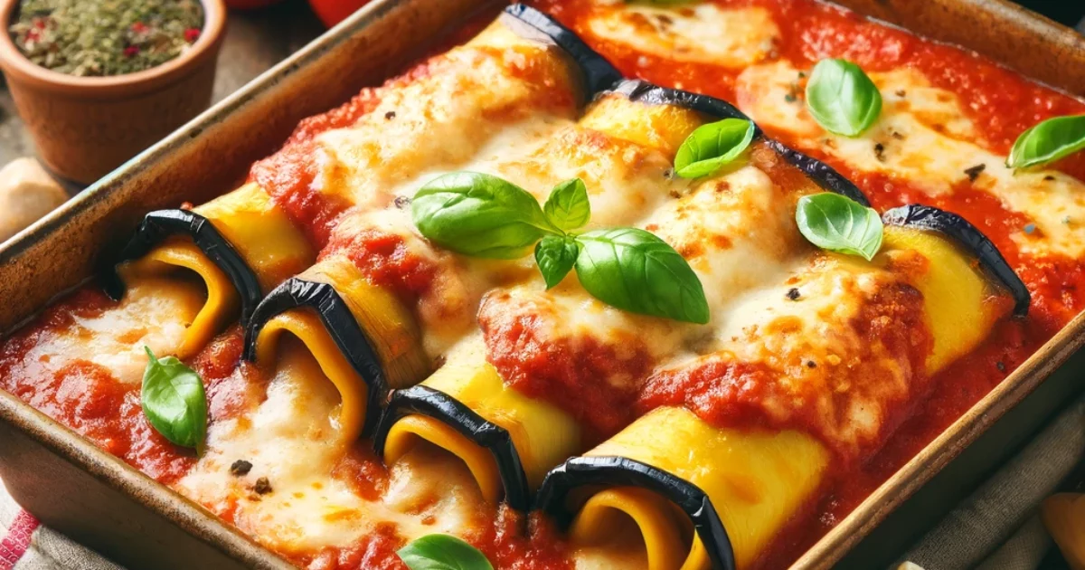 קנלוני במילוי חצילים וגבינה - מתכון מעלף ומשגע שתאהבו עד הסוף