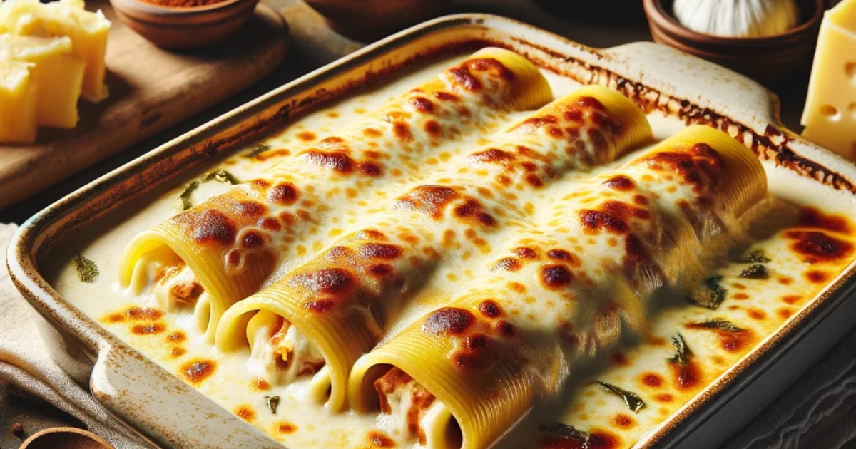 קנלוני משגע עם רוטב גבינות בטעם וואו