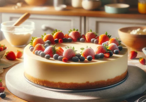 עוגת גבינה ללא אפיה עם אינסטנט פודינג