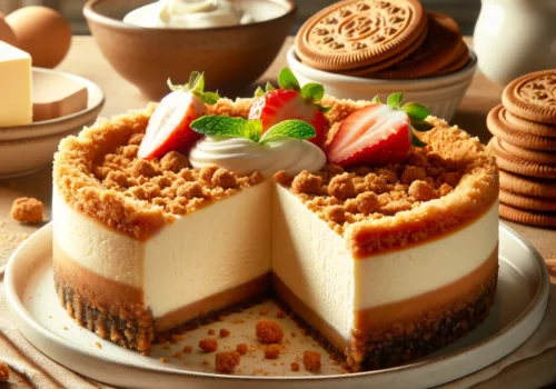 עוגת גבינה פירורים קלאסית ללא אפייה