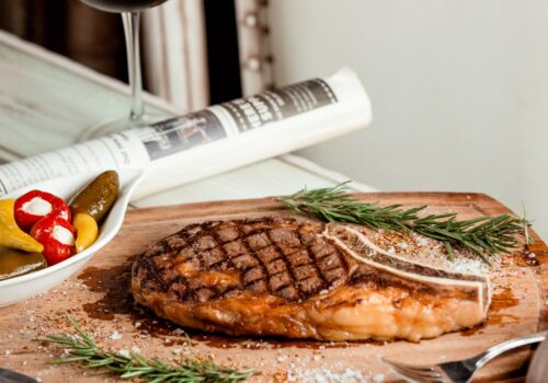 סטייק שייטל אפוי בתנור