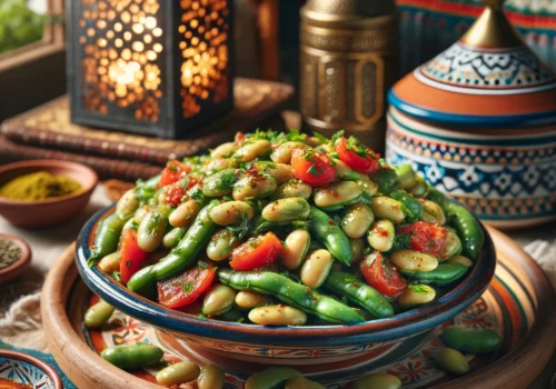 פול ירוק מרוקאי עם רוטב מדהים