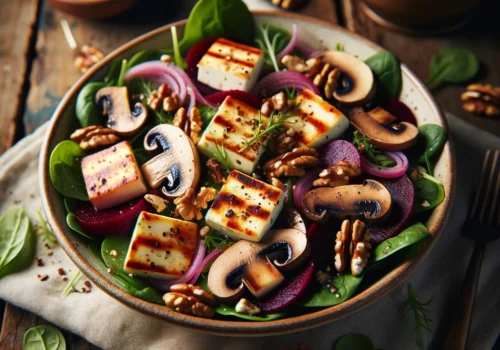 סלט חלומי ופטריות מוקפצות כמו של מסעדות (ואף יותר!)