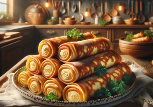 בלינצ'ס הונגרי עם גבינה