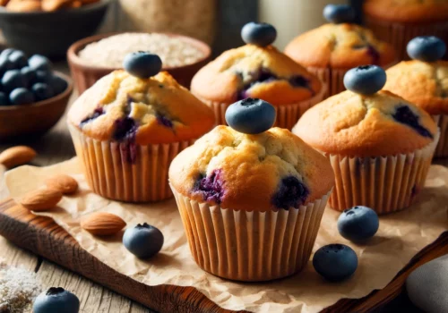 מתכון למאפינס אוכמניות טבעוני ובריא ללא גלוטן (קל ומעלף!)