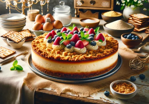 עוגת גבינה פירורים כשרה לפסח: מתכון משגע שכולם יאהבו