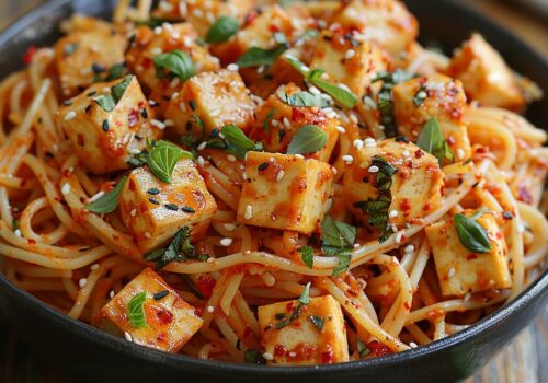 מתכון לפסטה עם טופו