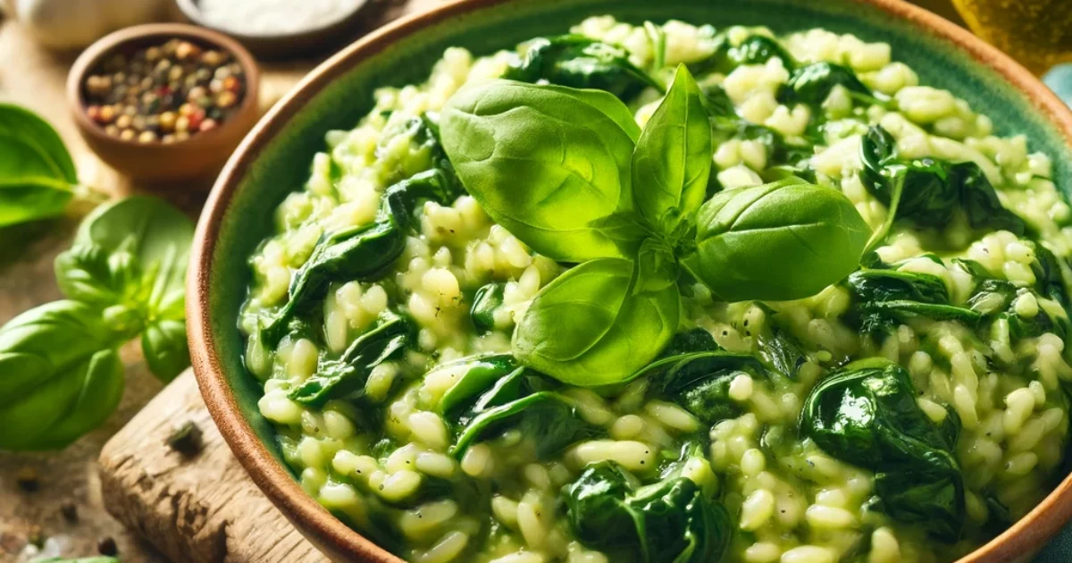 ריזוטו תרד ובזיליקום - מתכון אגדי שאתם חייבים לנסות