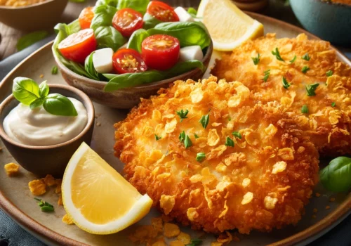 שניצל בציפוי קורנפלקס