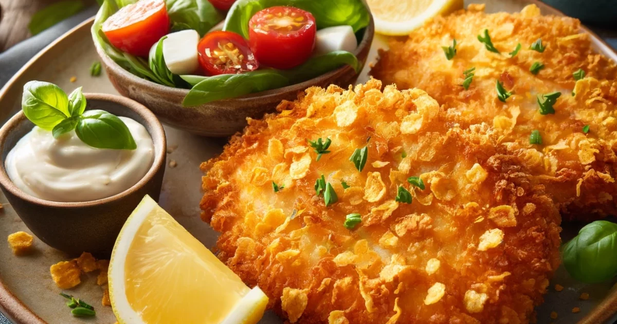 שניצל בציפוי קורנפלקס