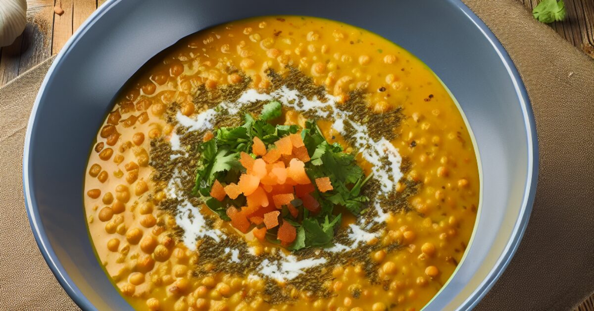 מרק עדשים עם חלב קוקוס וקארי בגרסה המ驚חת שלך