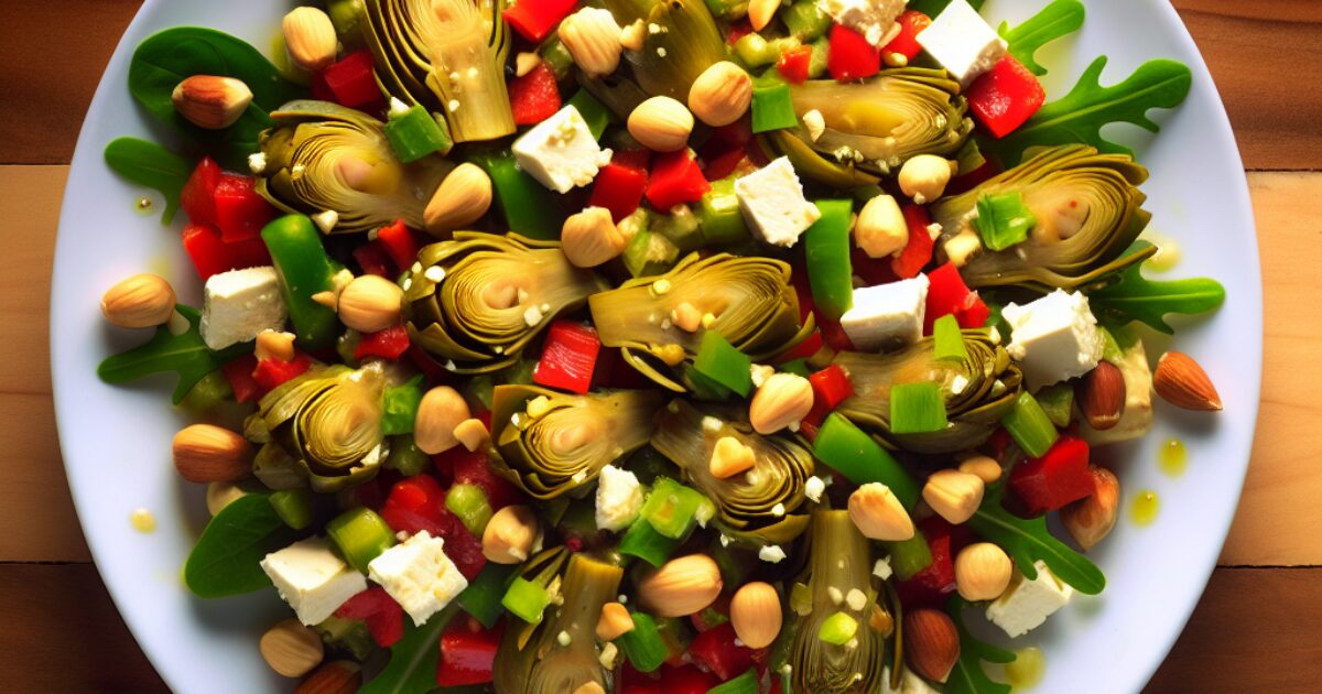 סלט ארטישוק חגיגי שיביא טעמים חדשים לשולחן