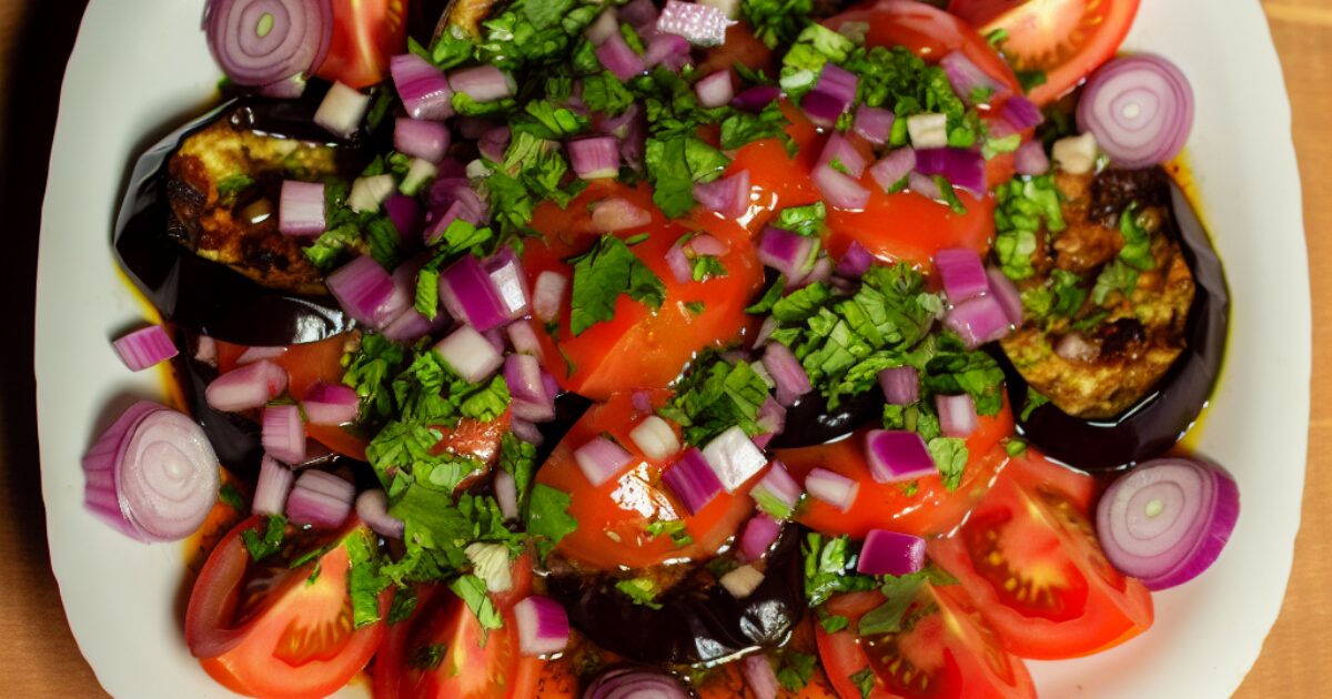 סלט חצילים ועגבניות שיכבוש את הלב שלך