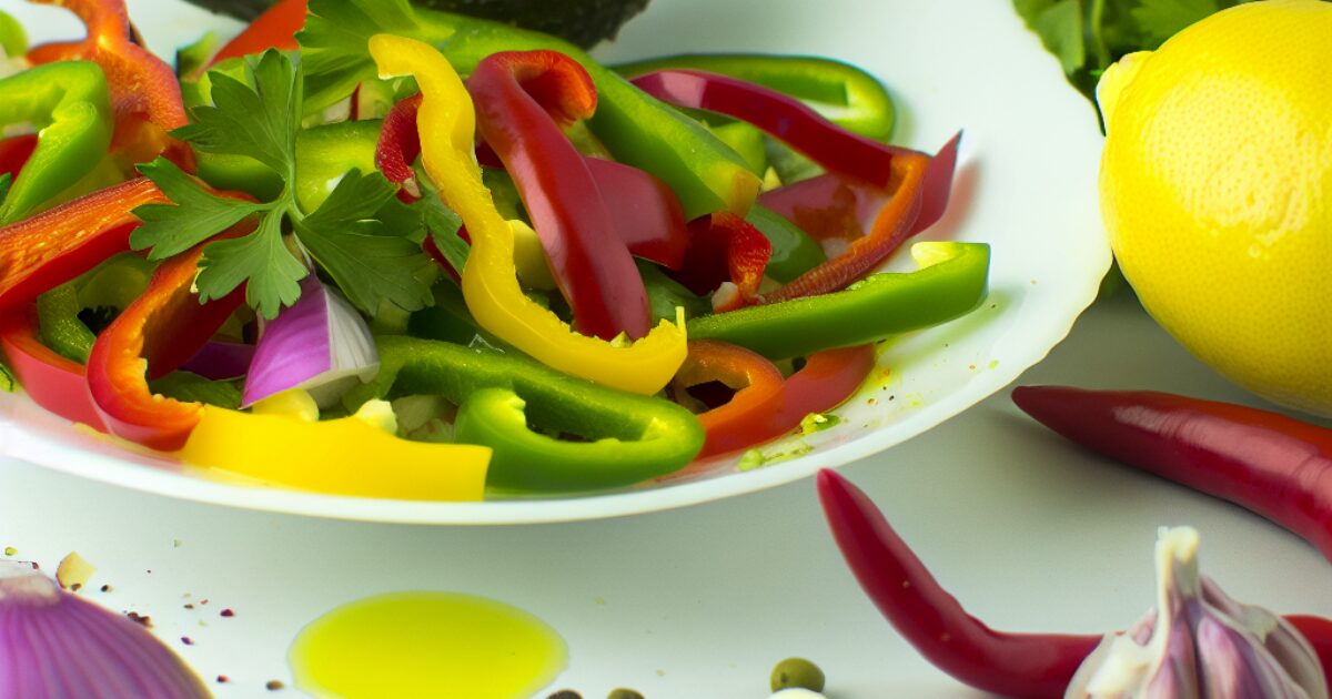 סלט פלפלים חריפים חיים שלא תוכל להפסיק לאכול