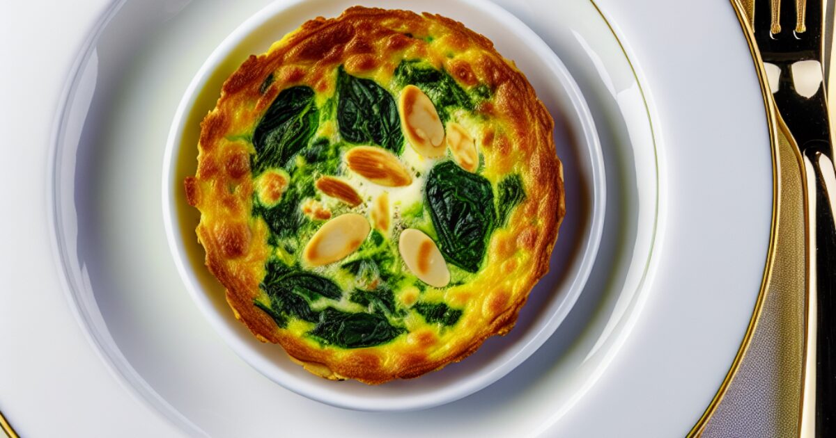 פשטידת תרד ללא גלוטן שלוקחת את הטעמים לשיא