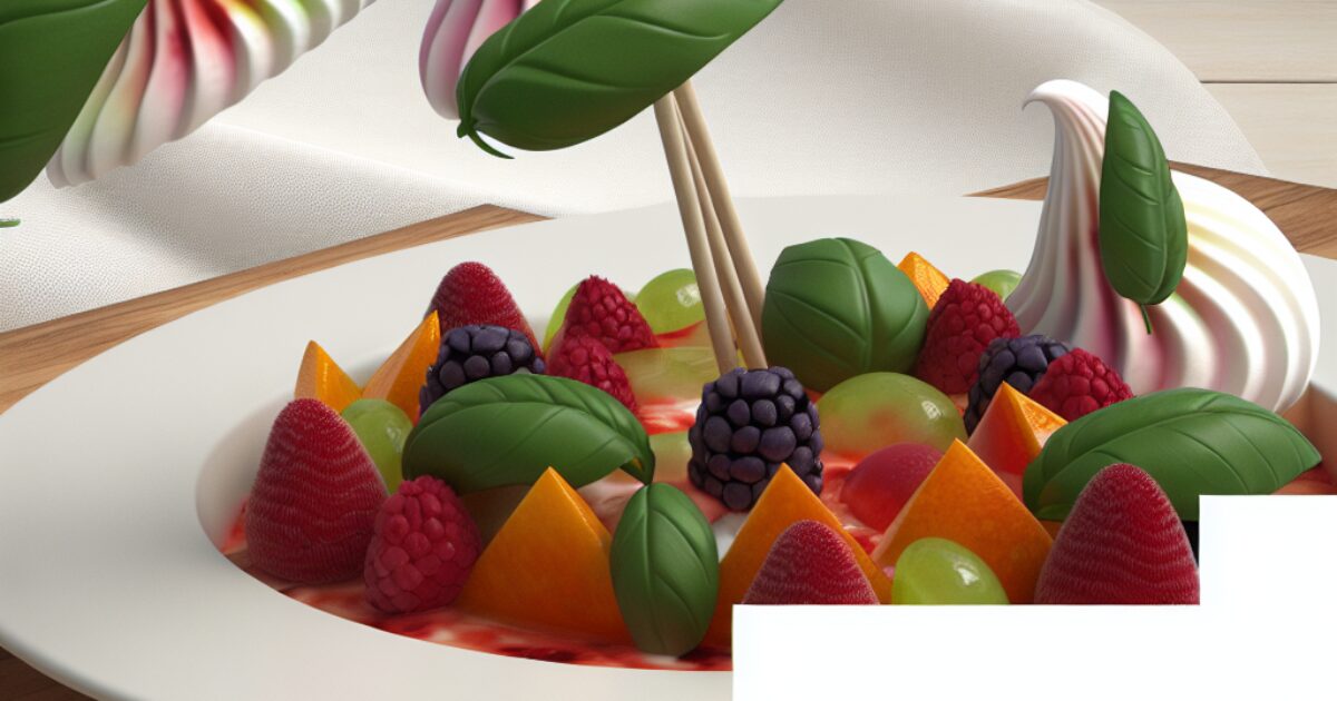 קינוח פירות יער עם מרנג בזיליקום שישאיר אתכם המומים